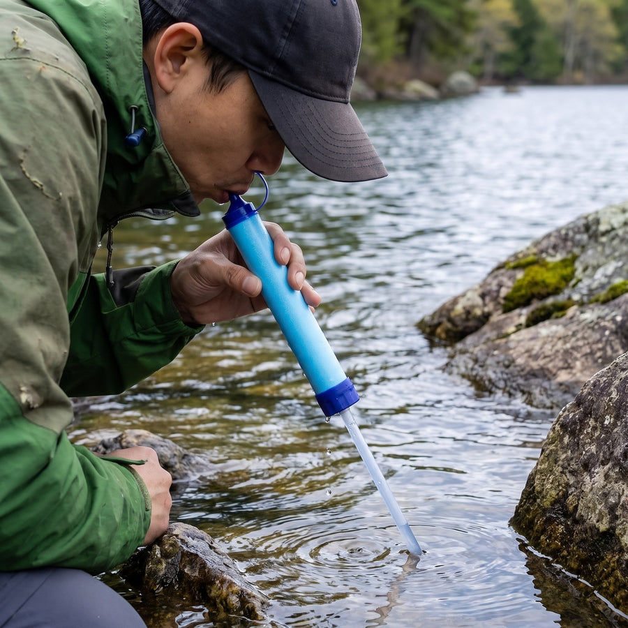 Portable Water Filter Straw Emergency Survival Drinking Purifier, product photo 5