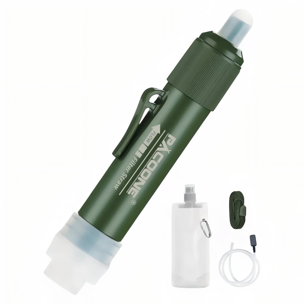 Portable Water Filter Straw Hiking and Camping Survival Gear – product view 1 | Great Lakes Outdoor