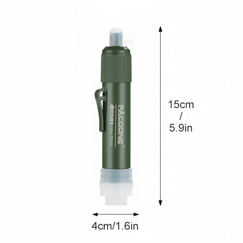 Portable Water Filter Straw Hiking and Camping Survival Gear – product view 5 | Great Lakes Outdoor