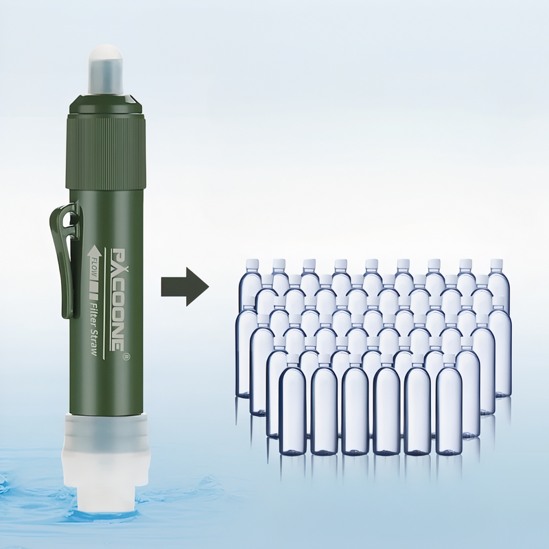Portable Water Filter Straw Hiking and Camping Survival Gear – product view 6 | Great Lakes Outdoor