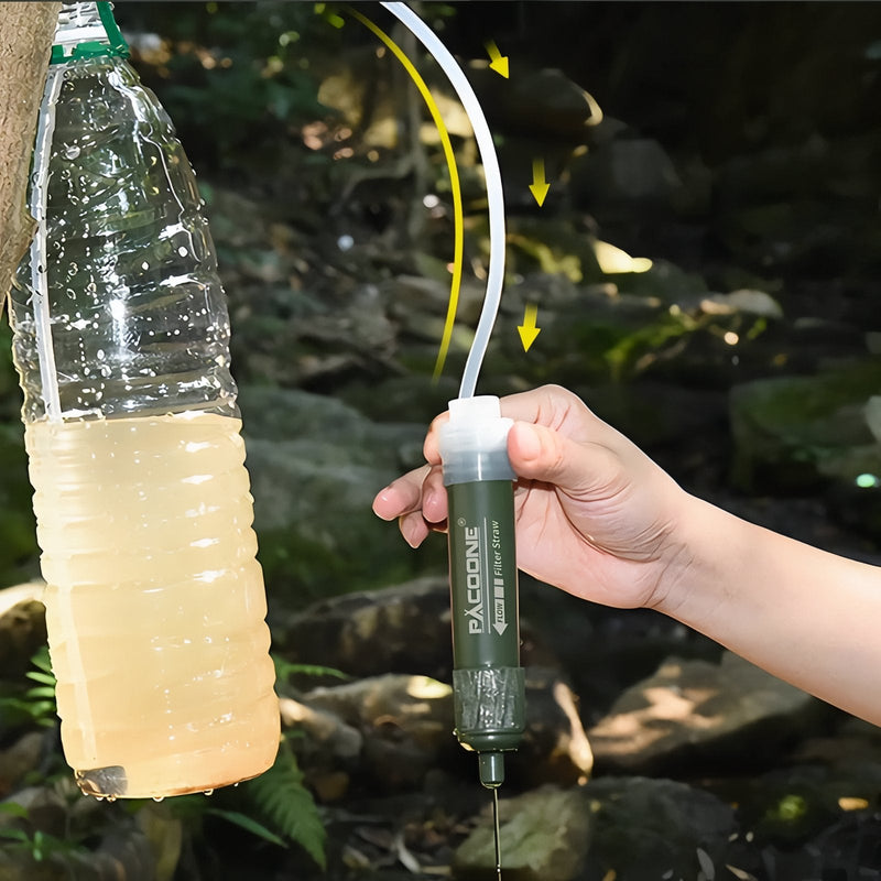 Portable Water Filter Straw Hiking and Camping Survival Gear – product view 7 | Great Lakes Outdoor