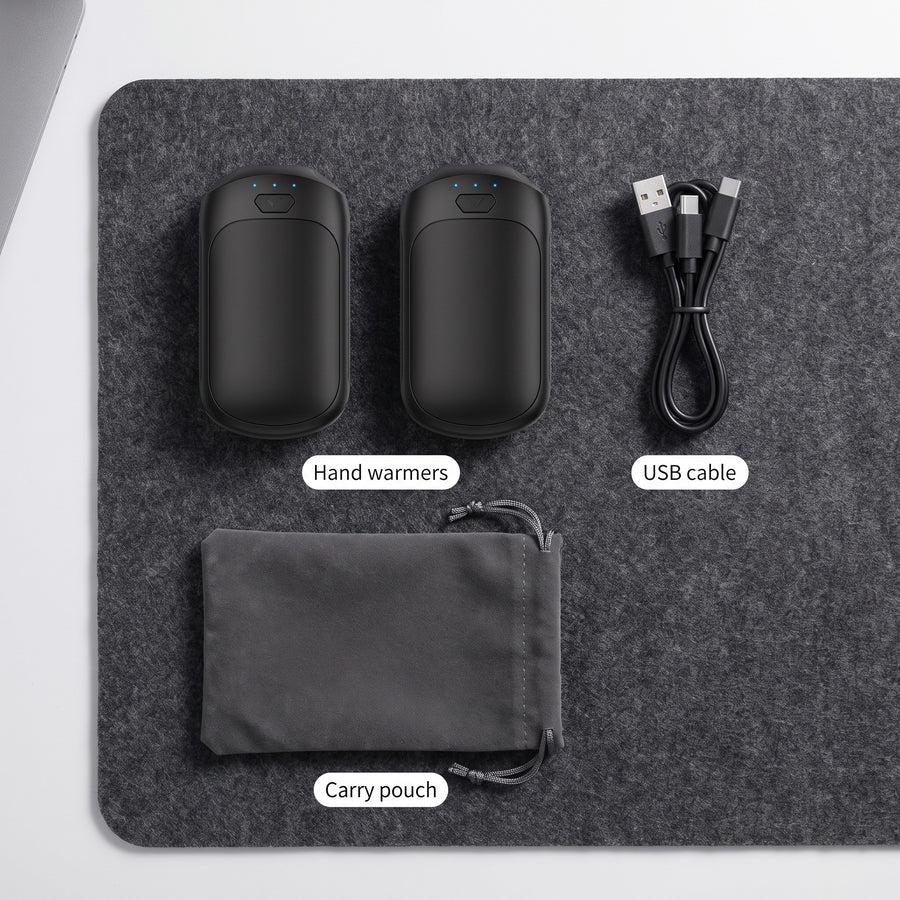 Rechargeable Hand Warmers 2 Pack 3000mAh USB Pocket Heater Set, product photo 6