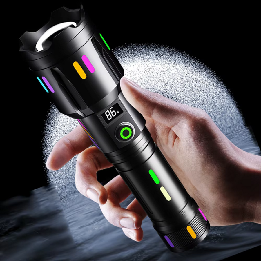Rechargeable LED Tactical Flashlight High Lumen Waterproof Torch – product view 7 | Great Lakes Outdoor