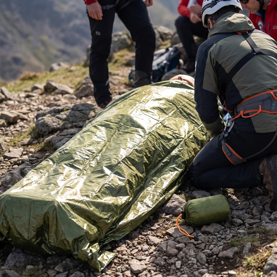 Reusable Emergency Blanket Survival Thermal Foil With Carry Pouch, product photo 5