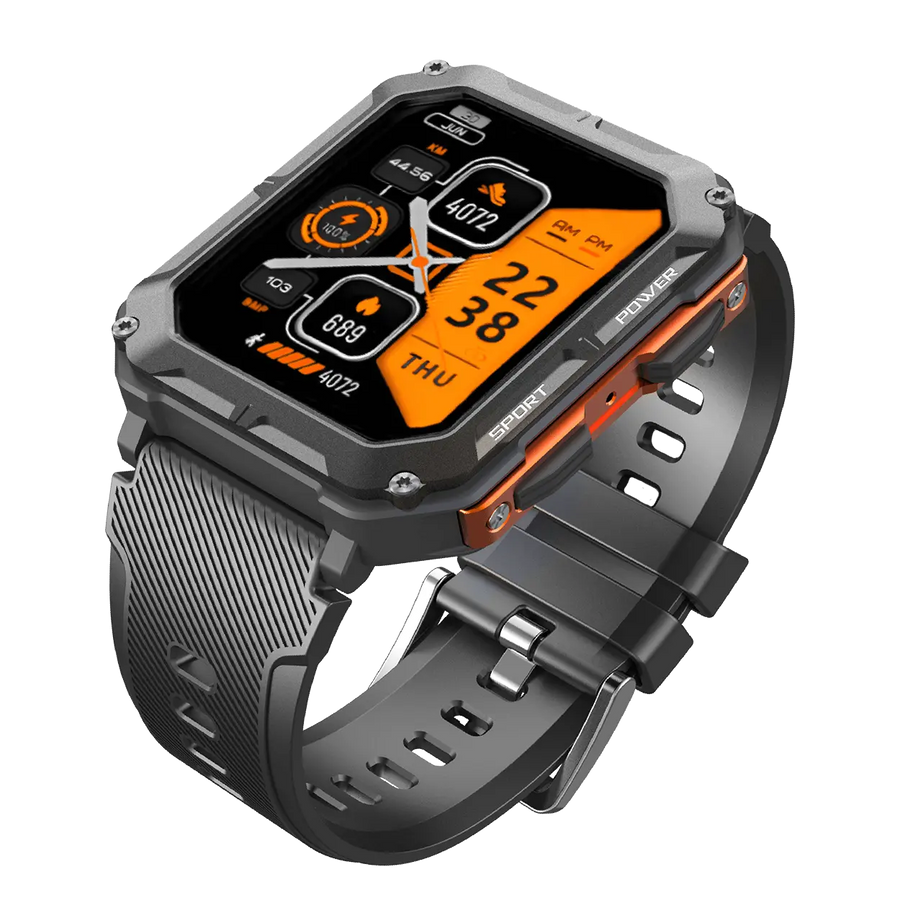 Rugged Smartwatch IP68 Waterproof Heart Rate Fitness Tracker – product view 6 | Great Lakes Outdoor