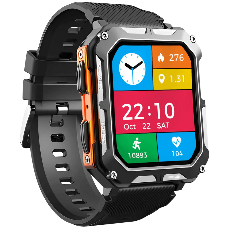 Rugged Smartwatch IP68 Waterproof Heart Rate Fitness Tracker – product view 7 | Great Lakes Outdoor
