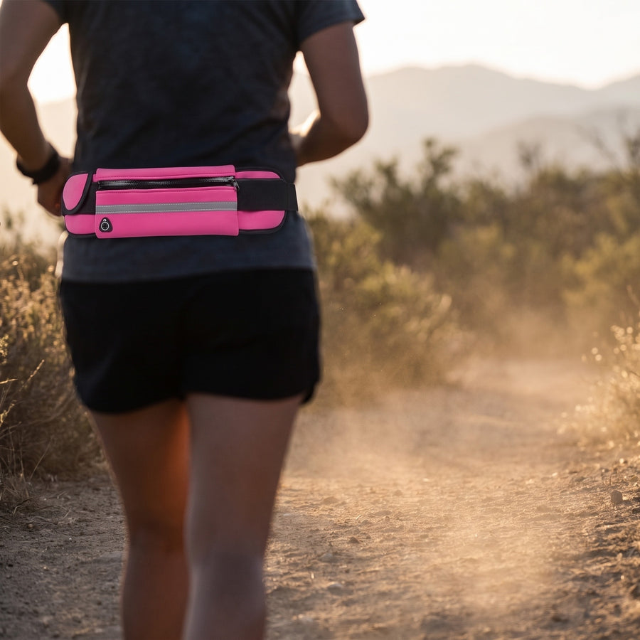 Running Belt Trail Adjustable Reflective Breathable Waist Pack, product photo 3