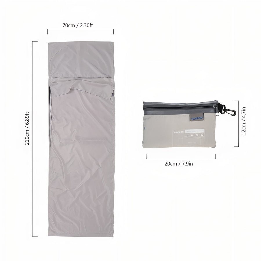 Sleeping Bag Liner Lightweight Breathable Travel Sheet for Camping – product view 3 | Great Lakes Outdoor