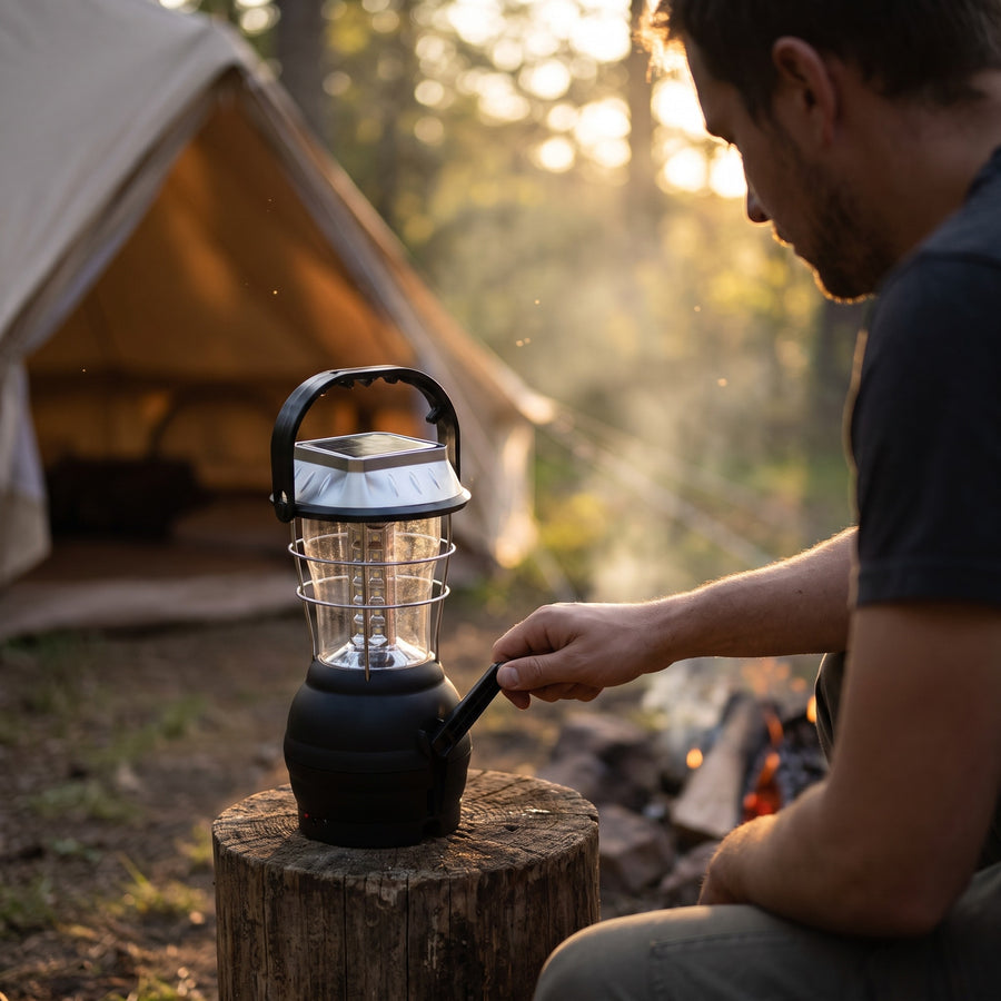 Solar Camping Lantern Hand Crank 36 LED 3 Mode Emergency Light, product photo 3
