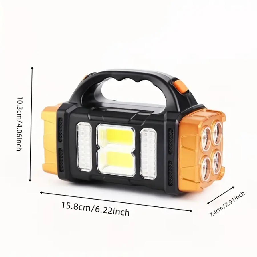 Solar Emergency Flashlight Power Bank Waterproof LED Camping Light – product view 9 | Great Lakes Outdoor