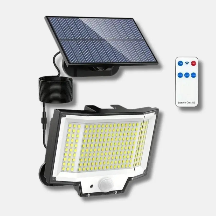 Solar Outdoor Motion Sensor Light 200 LED Waterproof Security Lamp – product view 1 | Great Lakes Outdoor