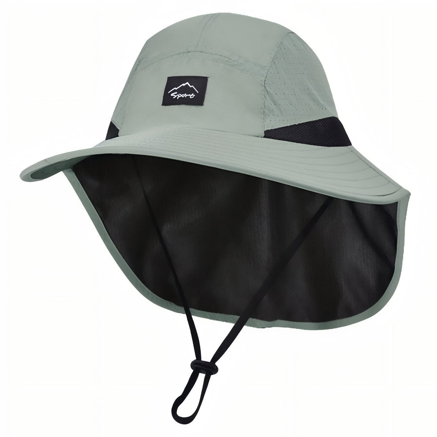 Sun Protection Hiking Hat Lightweight Neck Flap Cap – product view 1 | Great Lakes Outdoor