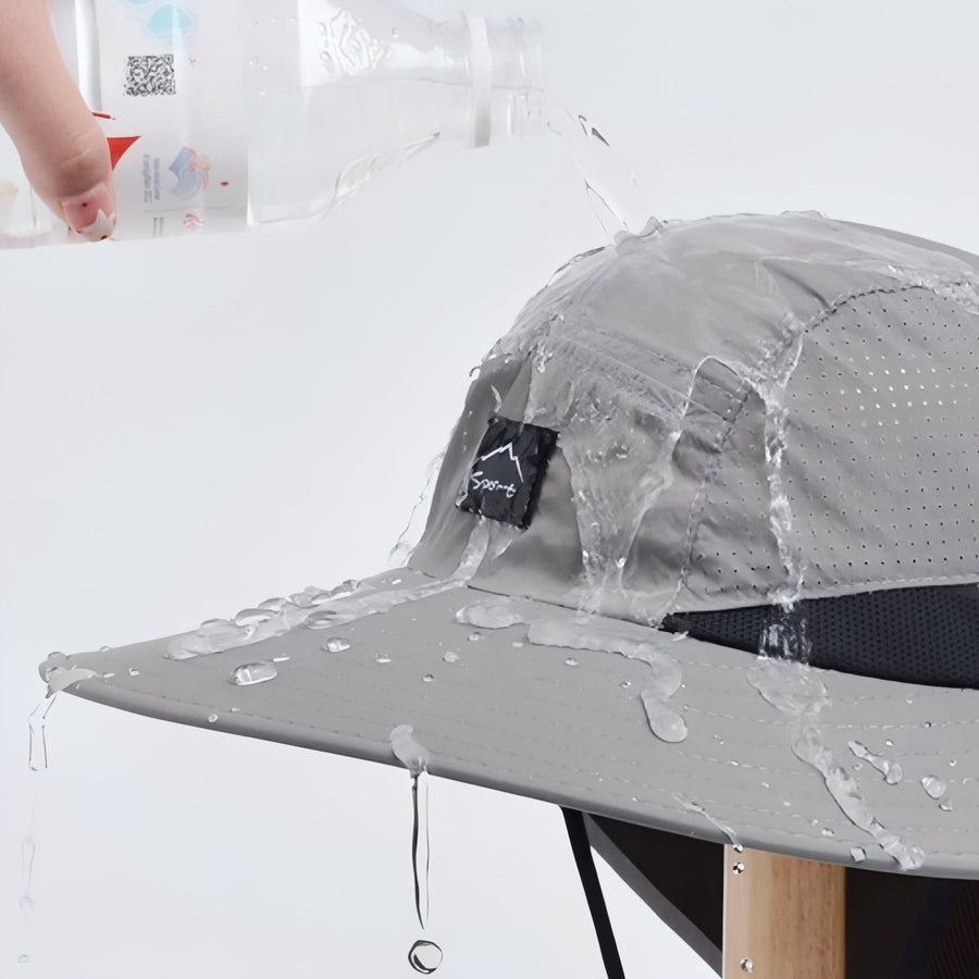 Sun Protection Hiking Hat Lightweight Neck Flap Cap – product view 6 | Great Lakes Outdoor