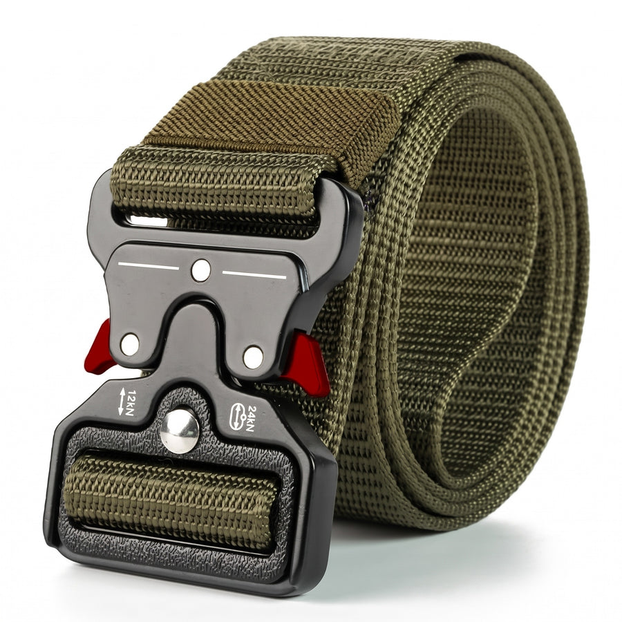 Tactical Belt Green MOLLE Cobra Buckle 600D Nylon Military Duty, product photo 1