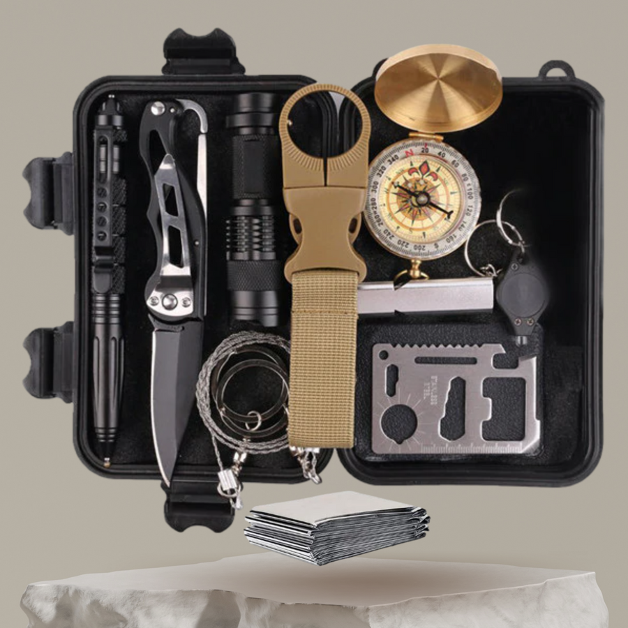 Tactical EDC Survival Kit Waterproof Emergency Gear for Camping – product view 1 | Great Lakes Outdoor