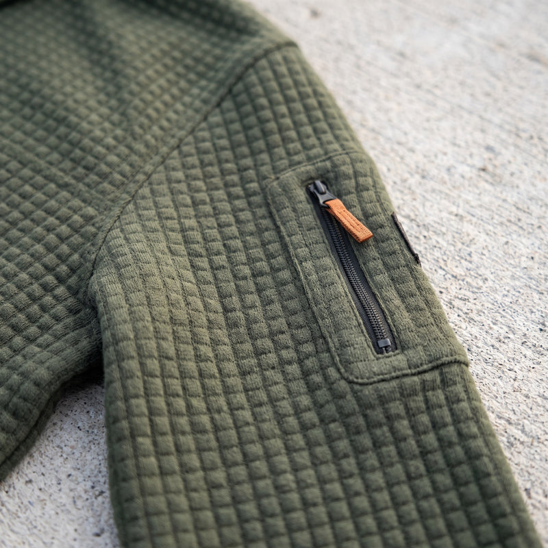Tactical Polo Shirt Long Sleeve Quick Dry Waffle Knit Top, product photo 4