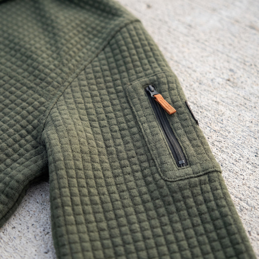 Tactical Polo Shirt Long Sleeve Quick Dry Waffle Knit Top, product photo 4