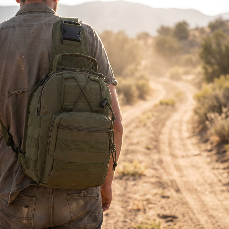 Tactical Sling Bag 20L MOLLE Chest Pack 800D Oxford Shoulder, product photo 3