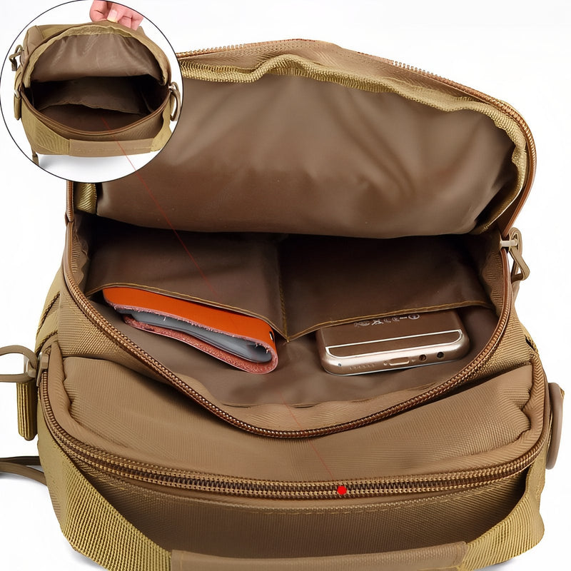 Tactical Sling Shoulder Bag Durable Hiking Pack for Outdoor Trekking – product view 6 | Great Lakes Outdoor