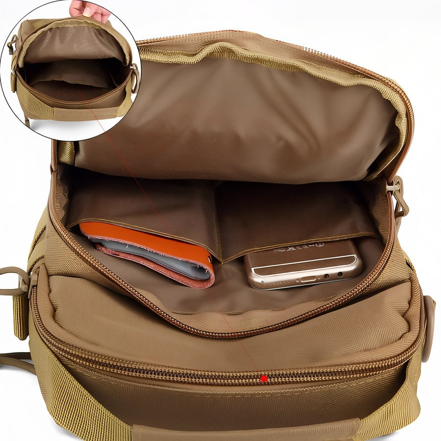 Tactical Sling Shoulder Bag Durable Hiking Pack for Outdoor Trekking – product view 6 | Great Lakes Outdoor
