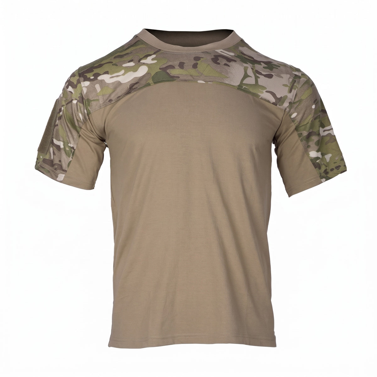 Tactical T Shirt Multicam Camo Men 100% Polyester Crew Neck Military, product photo 1