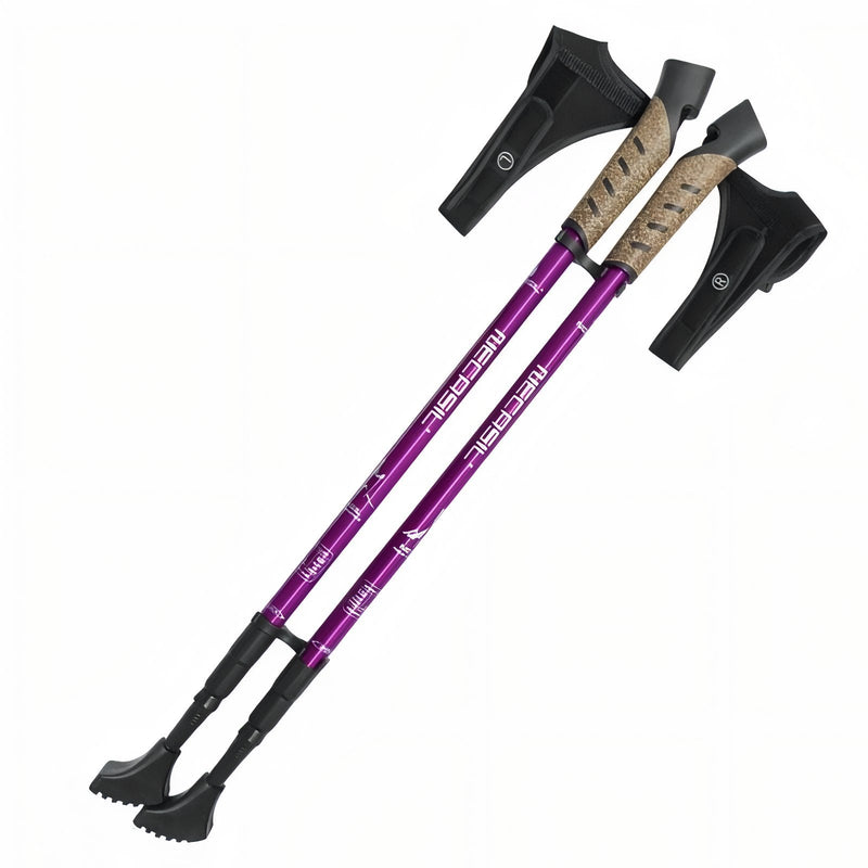 Telescopic Aluminum Nordic Walking Poles Adjustable Hiking Trekking Sticks – product view 12 | Great Lakes Outdoor