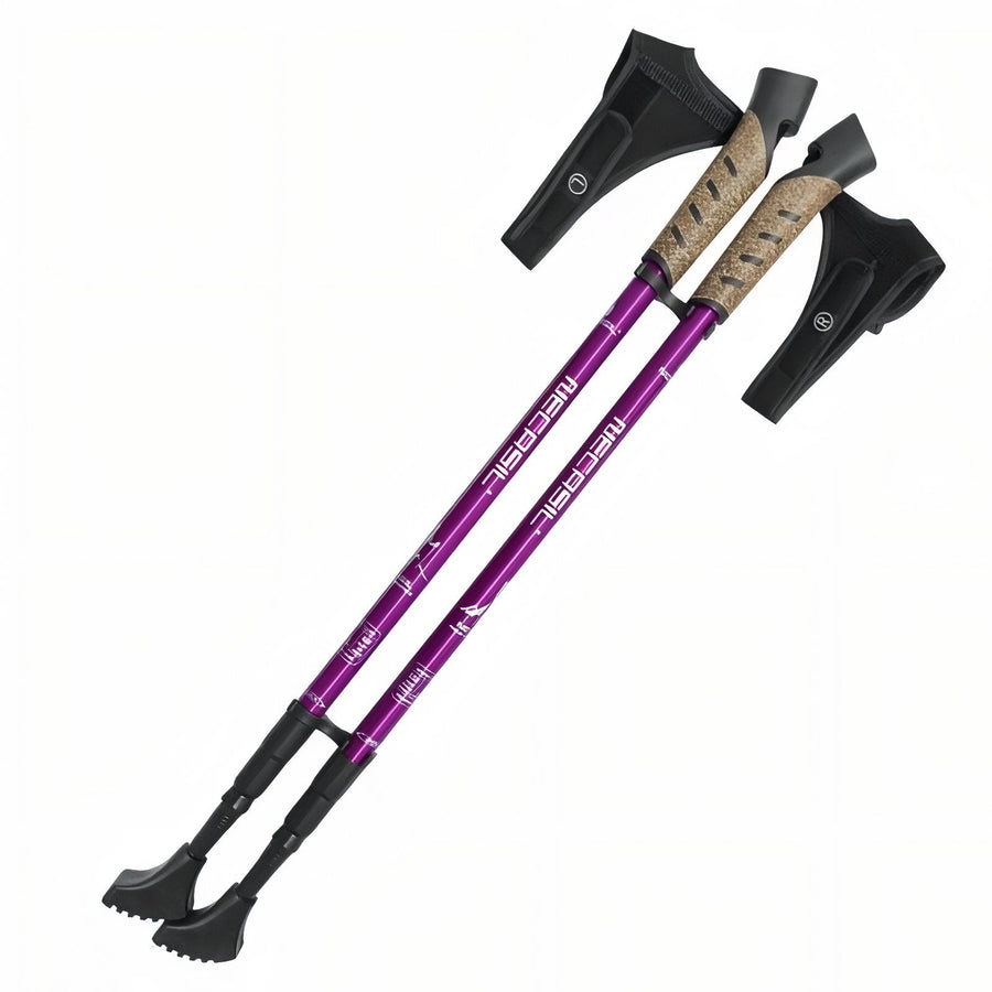 Telescopic Aluminum Nordic Walking Poles Adjustable Hiking Trekking Sticks – product view 12 | Great Lakes Outdoor