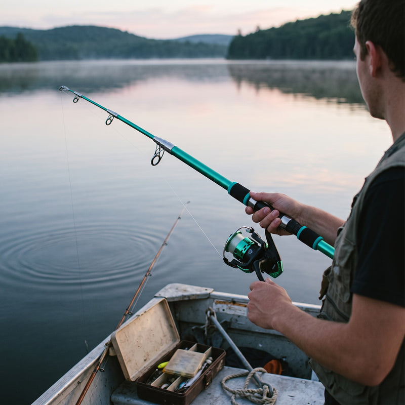 Telescopic Fishing Rod Reel Combo Portable Spinning Tackle Set, product photo 5