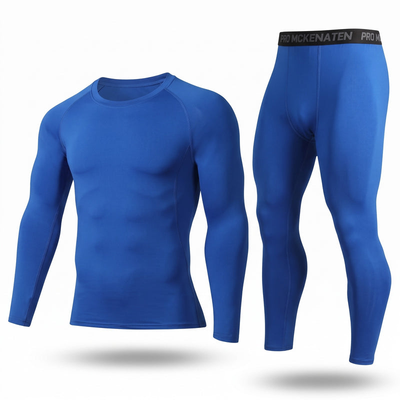 Thermal Base Layer Set 2 Piece Stretch Top Leggings Unisex Underwear, product photo 7