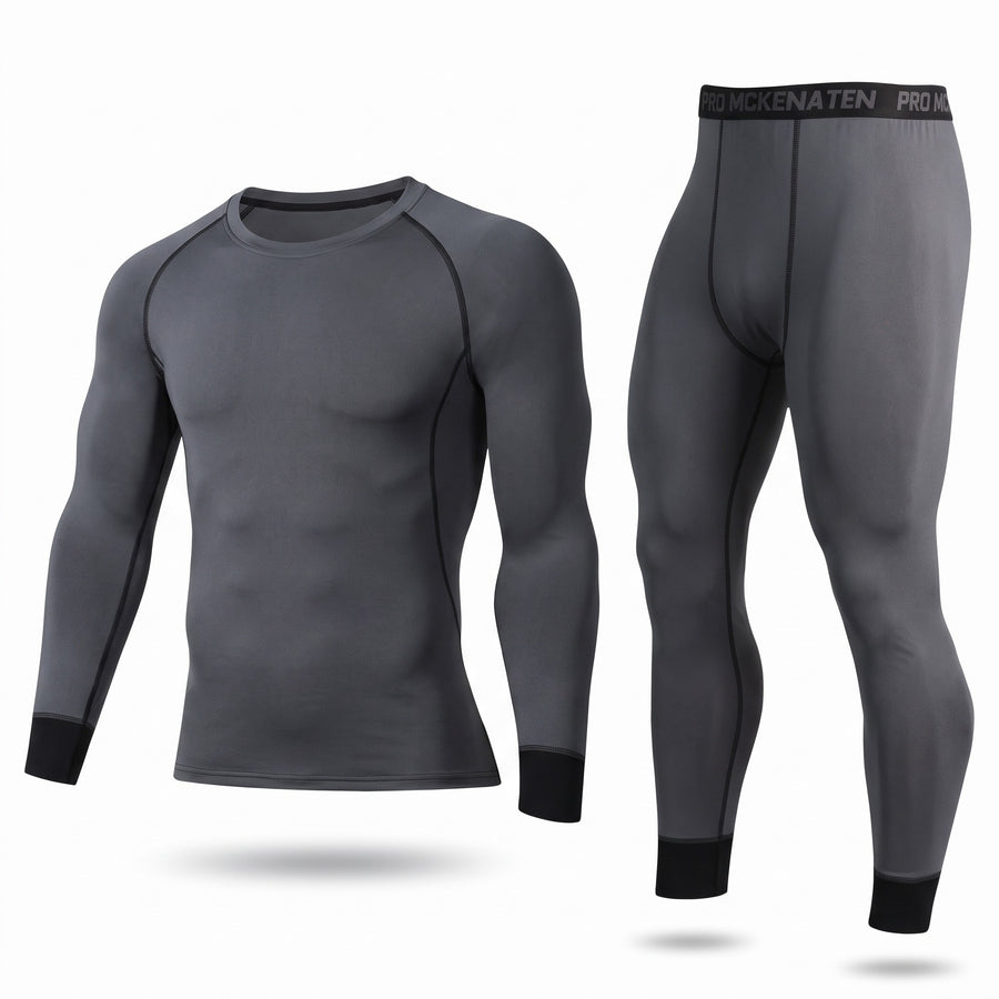 Thermal Base Layer Set 2 Piece Stretch Top Leggings Unisex Underwear, product photo 8