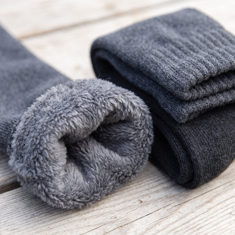 Thermal Plush Lined Socks Thick Winter Warm Knitted Hosiery, product photo 4