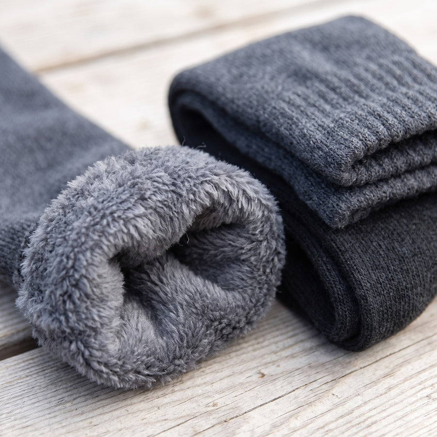 Thermal Plush Lined Socks Thick Winter Warm Knitted Hosiery, product photo 4