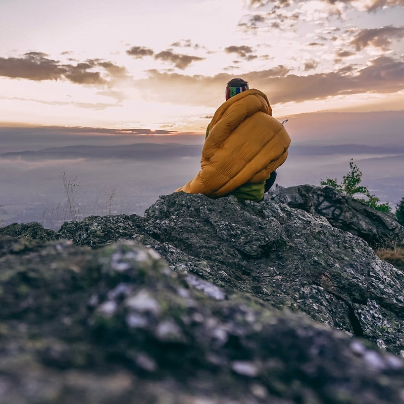 Three-Season Down Sleeping Bag Ultra-Lightweight Mummy Hooded Sack – product view 3 | Great Lakes Outdoor