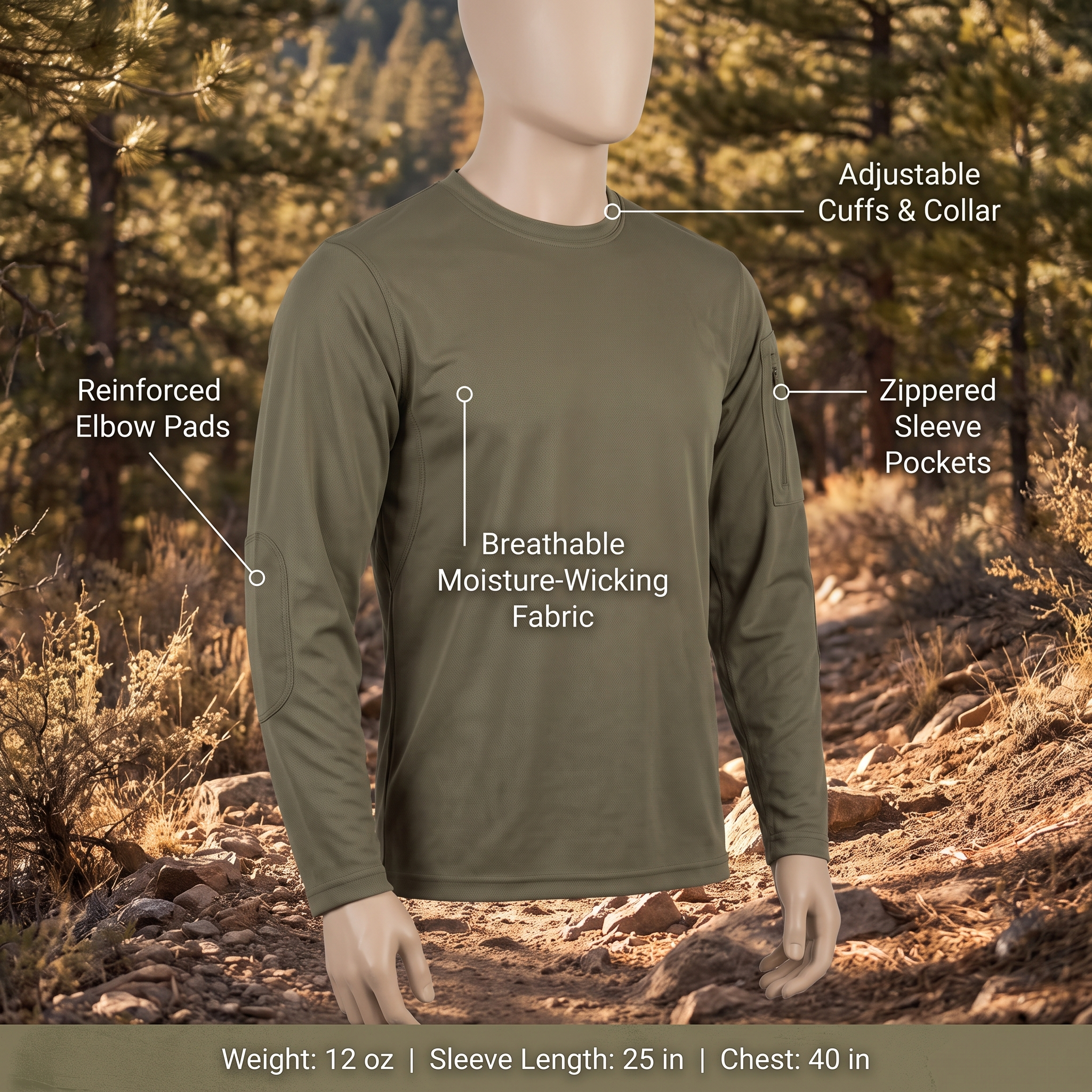 Thunder Gear Tactical Combat Shirt – product view 3 | Great Lakes Outdoor