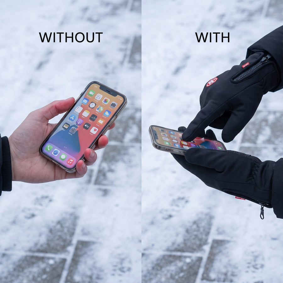 Touchscreen Heated Gloves Plush Lined USB Powered Winter Hand Warmers, product photo 4