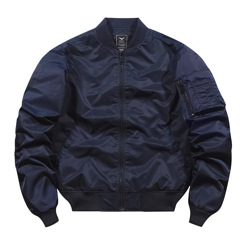 True Classic MA-1 Flight Bomber Jacket in Navy Blue