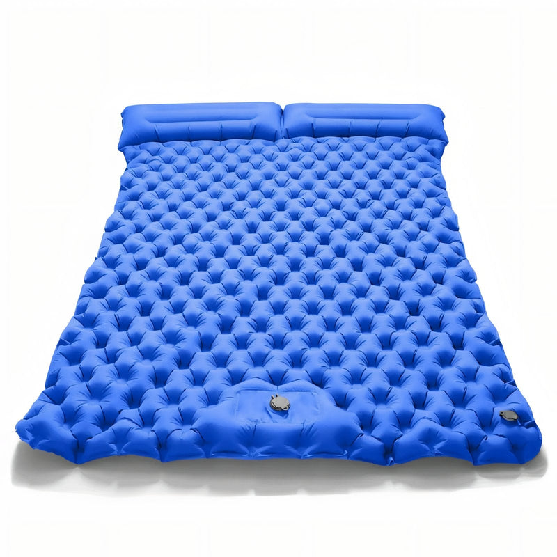 Two-Person Inflatable Sleeping Pad Camping Mat with Built-In Pillows – product view 11 | Great Lakes Outdoor