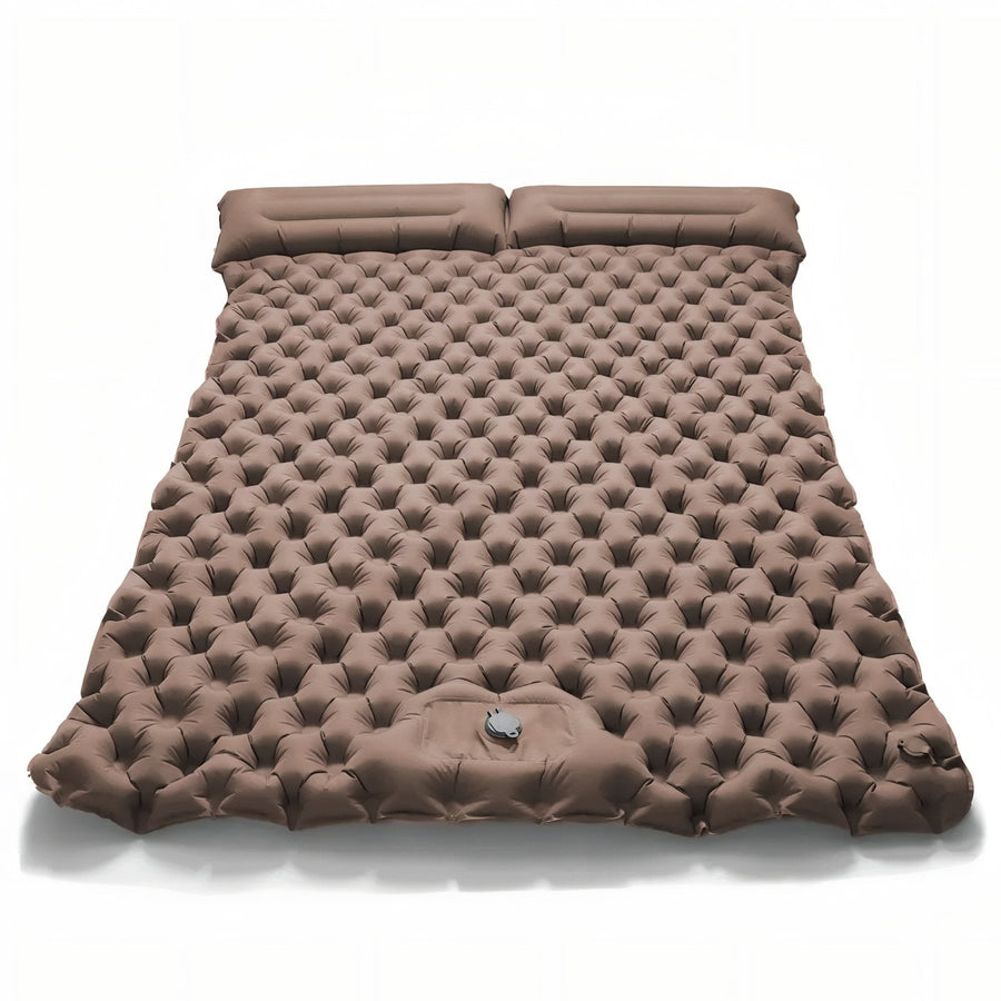 Two-Person Inflatable Sleeping Pad Camping Mat with Built-In Pillows – product view 12 | Great Lakes Outdoor