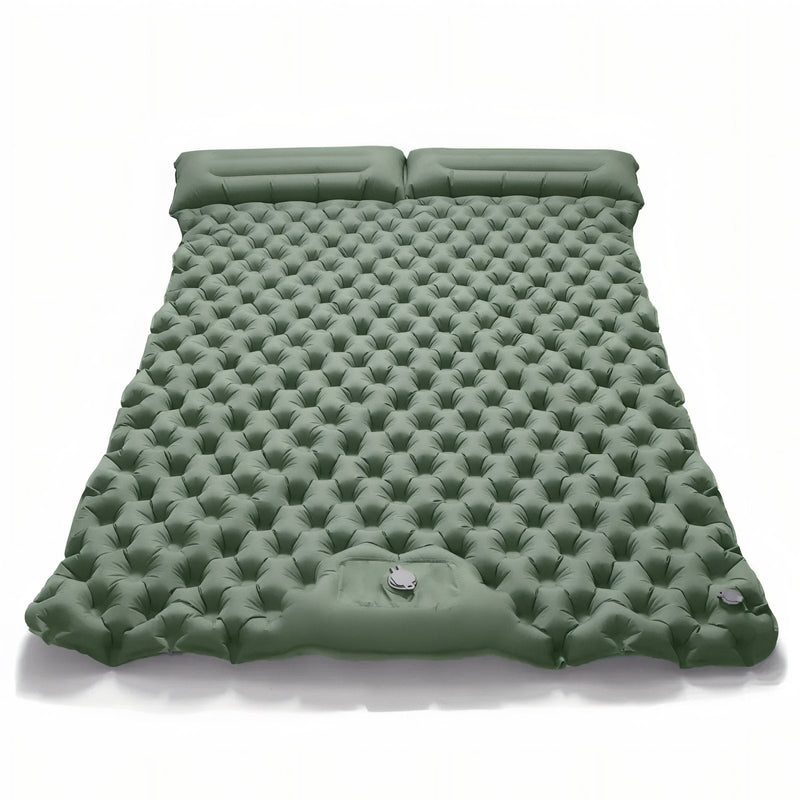 Two-Person Inflatable Sleeping Pad Camping Mat with Built-In Pillows – product view 13 | Great Lakes Outdoor