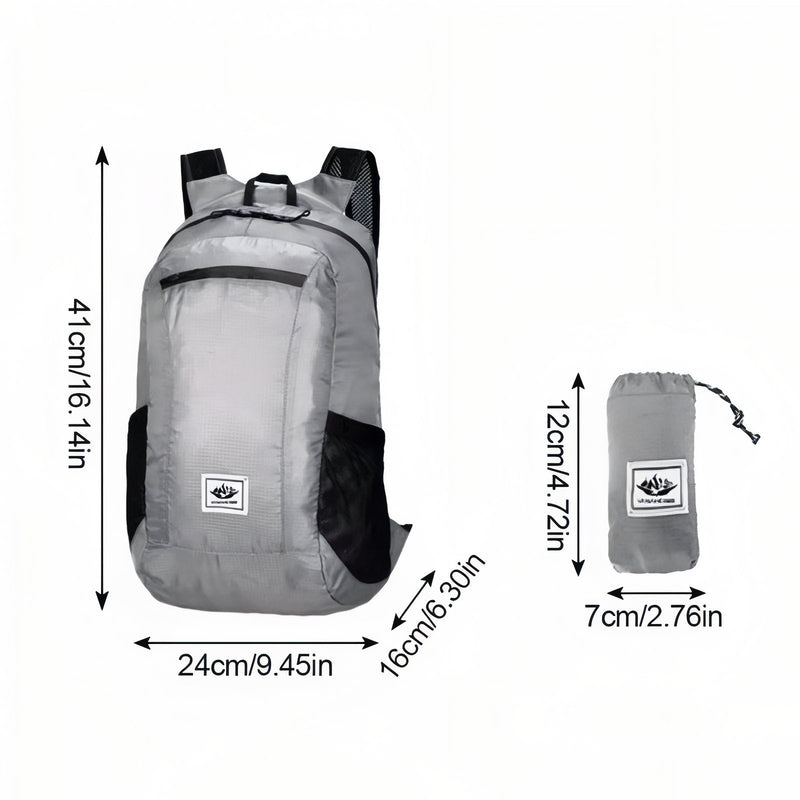 Ultralight Foldable Hiking Backpack Packable Daypack for Outdoor Travel – product view 3 | Great Lakes Outdoor