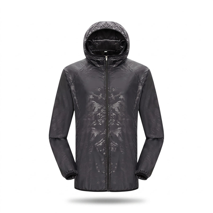 Ultralight Rain Jacket Unisex UPF 40 Hooded Water Repellent Shell, product photo 1