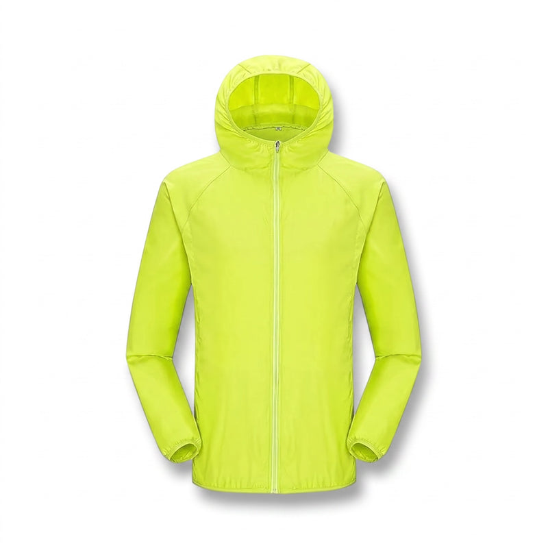 Ultralight Rain Jacket Unisex UPF 40 Hooded Water Repellent Shell, product photo 6