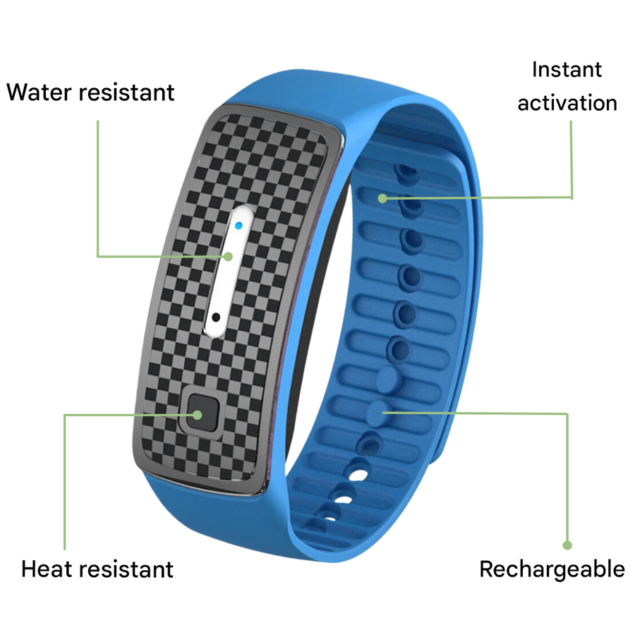 Ultrasonic Mosquito Repellent Bracelet Adjustable Outdoor Wristband – product view 5 | Great Lakes Outdoor