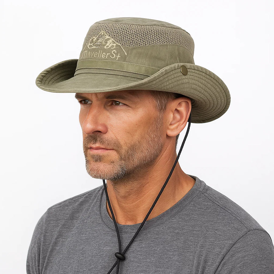 Unisex Adjustable Sun Hat Cotton Lightweight UV Protection – product view 5 | Great Lakes Outdoor
