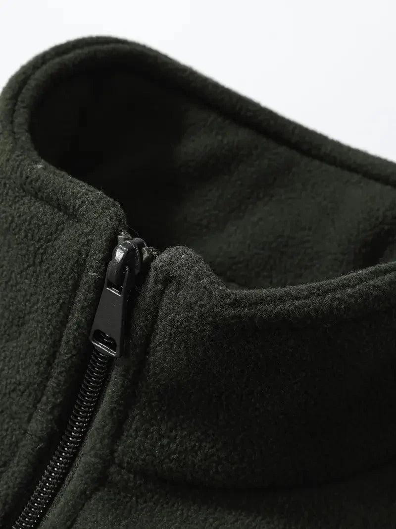 Unisex Fleece Vest Lined Warm Outdoor Hiking Sleeveless Jacket – product view 7 | Great Lakes Outdoor
