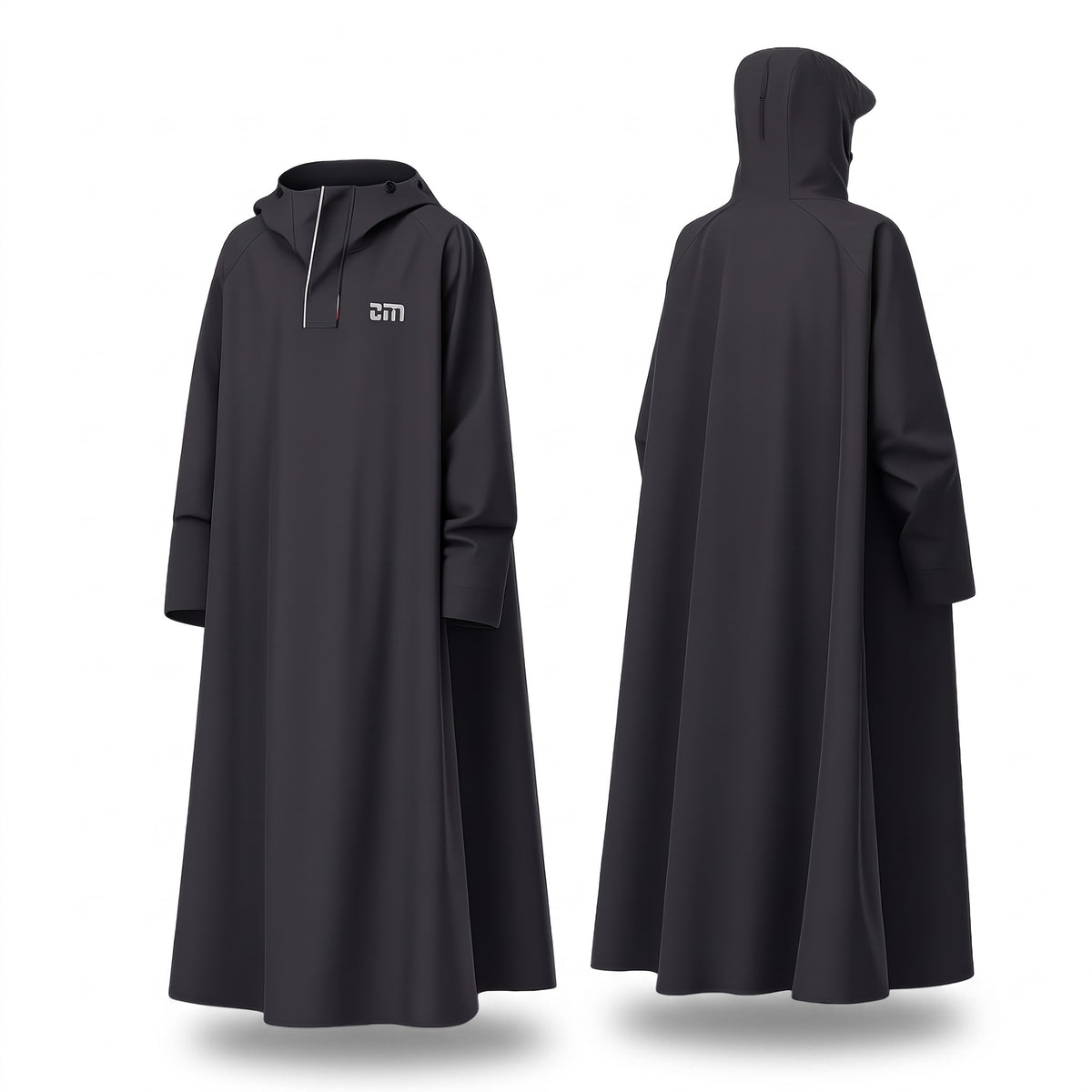 Unisex Rain Poncho Waterproof Hooded Long Cut Packable Cape, product photo 1