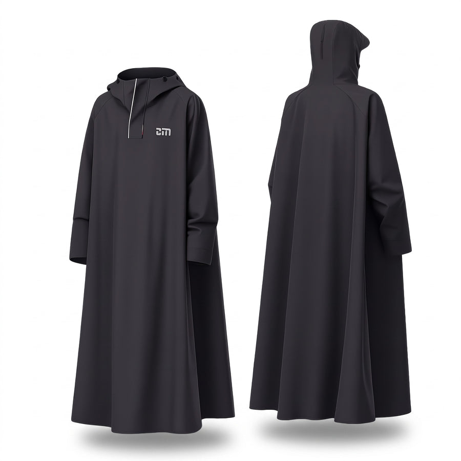 Unisex Rain Poncho Waterproof Hooded Long Cut Packable Cape, product photo 1