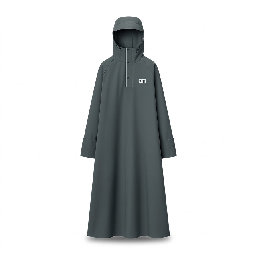 Unisex Rain Poncho Waterproof Hooded Long Cut Packable Cape, product photo 6
