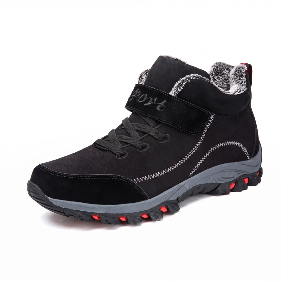 Unisex Snow Boots Plush Lined Water Repellent Hook Loop Winter Shoes, product photo 1
