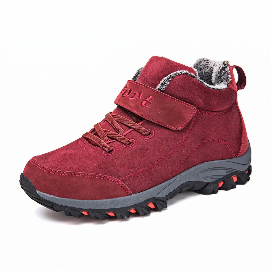 Unisex Snow Boots Plush Lined Water Repellent Hook Loop Winter Shoes, product photo 6
